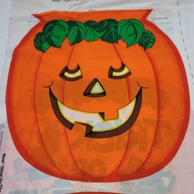 Bolso de Mano Vintage Panel de Tela Halloween Calabaza Gato y Ratón Truco o Trato 6 Bolsas Foto 1 de 4