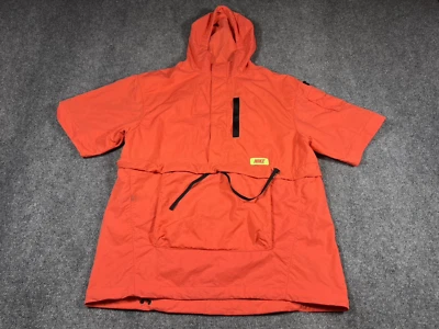 Nike Windbreaker Adult Size Small Short Sleeve Neon Red Retro Outdoor Casual - Image 1 of 4