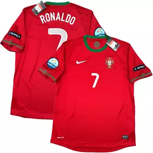 2012/13 Portugal Home Jersey #7 Ronaldo Large Nike Soccer Euro Vintage CR7 Kit - Picture 1 of 18