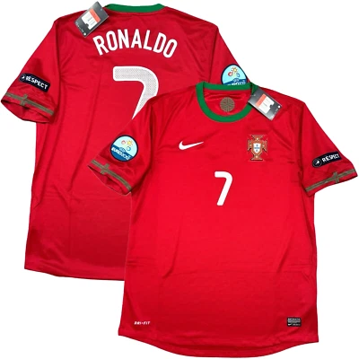 2012/13 Portugal Home Jersey #7 Ronaldo Large Nike Soccer Euro Vintage CR7 Kit - Image 1 of 4