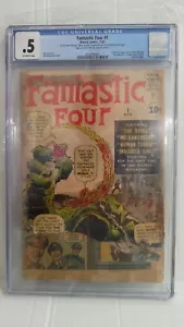 FANTASTIC FOUR #1 CGC .05 1st Appearance of Fantastic Four Marvel 1961 COMPLETE - Picture 1 of 1