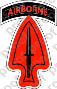 PEGATINA UNIDAD EJÉRCITO EE. UU. Comando de Operaciones Especiales - Imagen 1 de 1