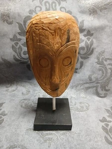 Alte Holz Figur Statue Totem Geschnitzt Voodoo Afrika Kopf Deko Skulptur Geister - Bild 1 von 4