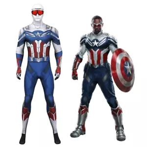 Captain America The Falcon Cosplay Costume | Marvel Outfit - Picture 1 of 40