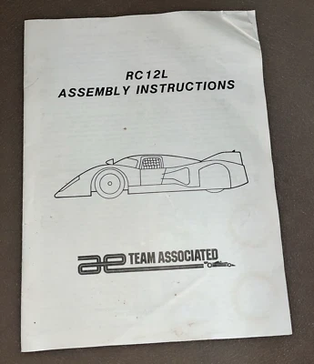 Vintage Team Associated RC12L Assembly Instructions/Owners Manual - Text ONLY - Image 1 of 3