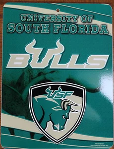 Letrero de plástico con licencia de la NCAA decoración de pared toros de la Universidad del Sur de la Florida - Imagen 1 de 3