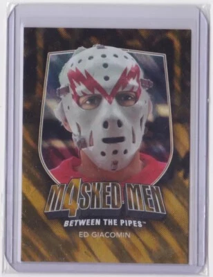 2011-12 ITG BETWEEN THE PIPES MASKED MEN 4 GOLD /10 ED GIACOMIN #MM-21 RED WINGS - Image 1 of 2