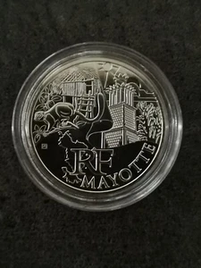 10 EUROS ARGENT 2011 MAYOTTE REGIONS FRANCE / SOUS CAPSULE / SILVER EURO - Picture 1 of 3