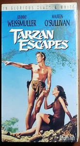 Tarzan Escapes (1991 VHS) 1936 B&W Film w/Johnny Weissmuller, Maureen O'Sullivan - Bild 1 von 2