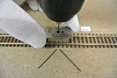 Bohrvorrichtung Schablone KaModel für die Verlegung von Flexgleisen TT Kuehn - Bild 1 von 4