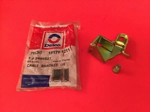 NOS OEM GM 3494527 Delco 1791211 Cable Brake Caliper Bracket LH - Picture 1 of 3
