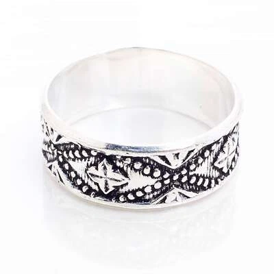 Argento 925 Placcato Fatto A Mano Gioielli Per Lei Anello Misura 10 R-14247 - Immagine 1 di 3