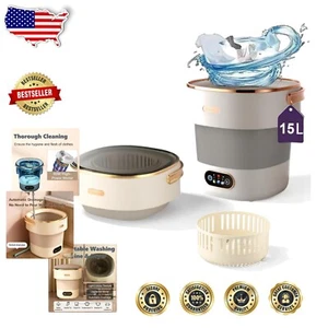 15L Portable Washing Machine - Lightweight Mini Washer for Apartments & Travel - Picture 1 of 8