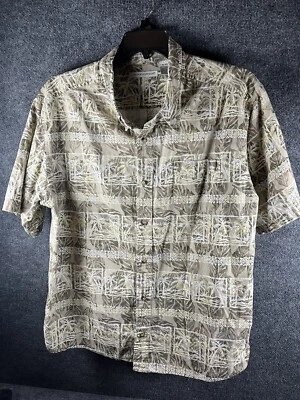 Camisa para hombre Knights Bridge Hawaii temática manga corta con cuello abotonado XL Foto 1 de 4