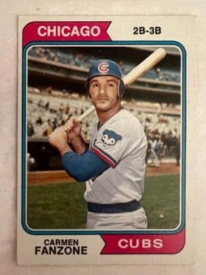 QTY: 1974 Topps Baseball Carmen Fanzone ( Chicago Cubs ) #484 - VG/EX - Image 1 of 2