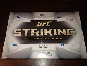 2020 Topps UFC Striking Signatures Box 1 Encased Autograph per box - Picture 1 of 2