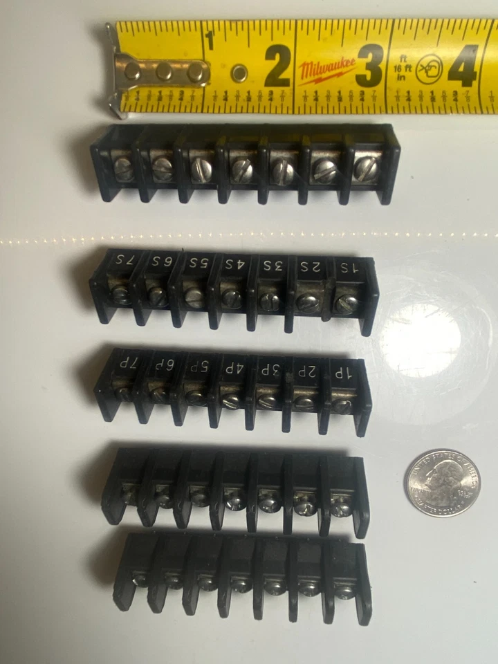 Terminal Strips Blocks PCB PC-Board (SET OF 5) 1-Row 7-Post Surface-Mnt #10 MAX - Image 1 of 4