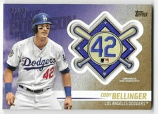 2018 Topps Update Cody Bellinger Jackie Robinson Com. Patch JRP-CE Purple #/99