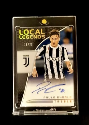 2018-19 Panini Treble Paulo Dybala  auto juventus Italy 19/25 Gold  - Image 1 of 2