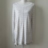 Ann Taylor Loft Sweater Womens Medium Striped Gray White M