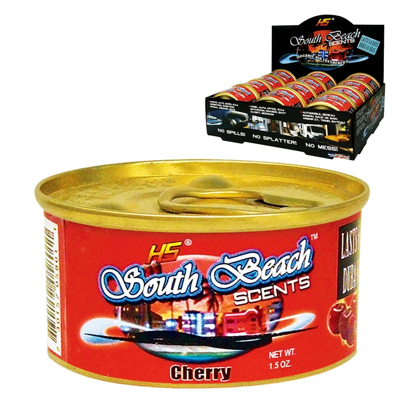 AIR FRESHENER 12 SOUTH BEACH CHERRY ORGANIC 1.5 OZ CAN CAR HOME OFFICE - Image 1 of 2
