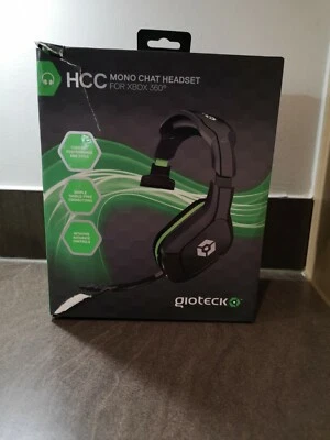 HCC Mono Chat Gaming Headset for Xbox 360 (Gioteck)  Wired Single Headphone - Image 1 of 4
