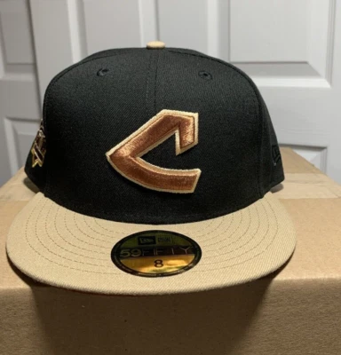 NEW ERA 59FIFTY FITTED 5950 HAT CLEVELAND GUARDIANS CAP SZ 8 RUST BELT HAT CAP - Image 1 of 4