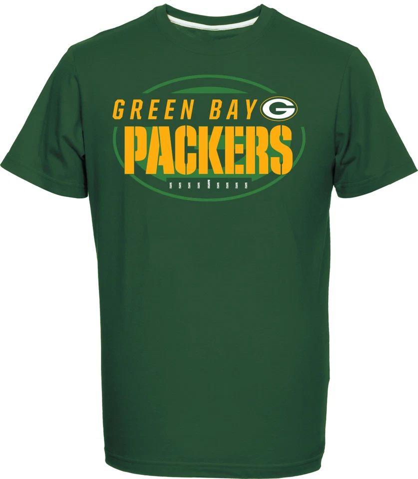 NFL Football Green Bay Packers T-Shirt Tee Great Value Logo grün
