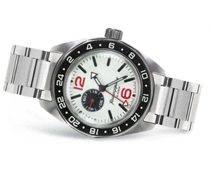 BNIB VOSTOK KOMANDIRSKIE AUTOMATIC WATCH. ST/STEEL BRACELET. 200M WR. 03099A - Picture 1 of 1