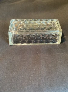 FOSTORIA American Glass Butter Dish Lid Only for 1/4 LB Stick Diamond Cube - Picture 1 of 6