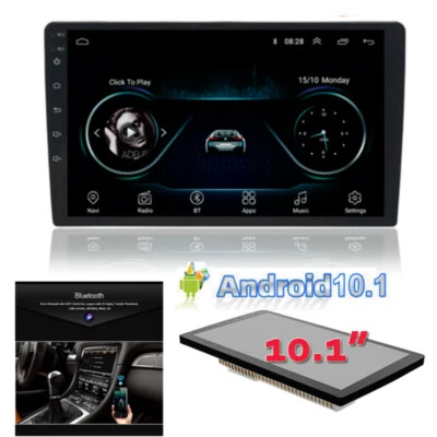 Android10 Car Stereo GPS WiFi USB MP5 Player Radio Double 2Din 10.1" Mirror Link - Image 1 of 4