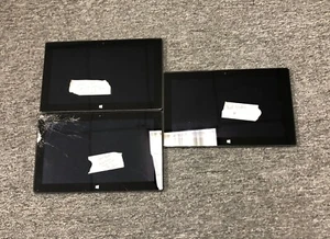 -LOT OF 3 MICROSOFT SURFACE RT 1514 CORE I5-3317U 64GB SSD 4GB RAM WIN 10 PRO - Picture 1 of 4