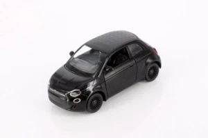 Fiat 500e, Black - Kinsmart 5440D - 1/28 Scale Diecast Model Toy Car - Picture 1 of 4