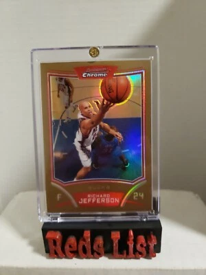 2008-09 Bowman Draft Picks & Stars cromo refractor dorado 33/50 Richard Jefferson Foto 1 de 4