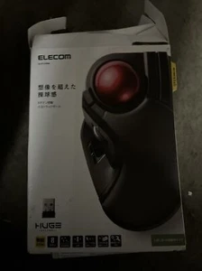 Elecom trackball mouse wireless 8 button tilt function M-HT1DRXBK Huge - Picture 1 of 3