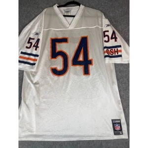 2000s Chicago Bears Brian Urlacher #54 Jersey Mens XL White Reebok NFL Football - Picture 1 of 8