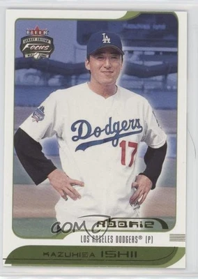 2002 Fleer Focus Jersey Edition Jersey /17 Kazuhisa Ishii #248 Rookie RC - Image 1 of 2