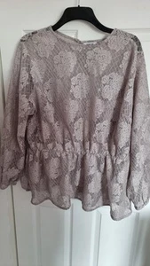 Simply Be peplum lace top 26 - Picture 1 of 4