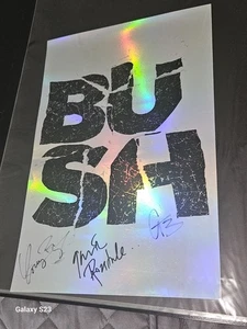 Bush Band signed handsigniert Sixteen Stone 25th Tour Poster Gavin Rossdale  - Bild 1 von 4