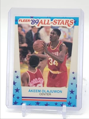 AKEEM OLAJUWON 1989-90 FLEER ALL-STARS BASKETBALL STICKER #2 Q5548 - Image 1 of 2