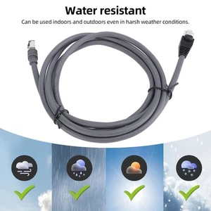 RJ45 Satellite Ethernet Cable 26AWG 2000Mbps Water Resistant Replacement Stan FY - Afbeelding 1 van 28
