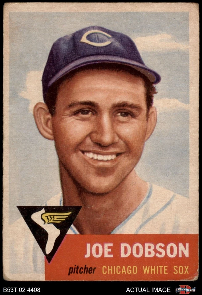 1953 Topps #5 Joe Dobson White Sox 1.5 - FAIR - Image 1 of 1