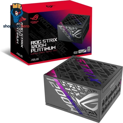 asus rog strix 1200w platinum gaming netzteil 1200 watt, gan mosfet, 0db-tech... - Bild 1 von 4
