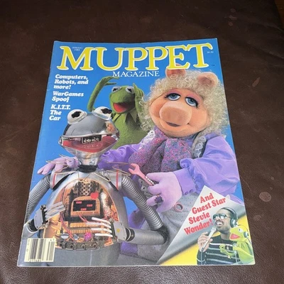 Muppet Magazine Spring 1984 Computers, Robots, Stevie Wonder - Image 1 of 4