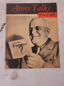 Army Talks Vol IV No 7 June 1945 GI Bill Rights Vintage Magazine Collectible - Picture 1 of 3