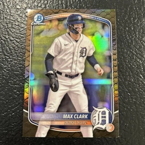 Max Clark 2025 Bowman Chrome Reptilian Refractor Tigers #BCP-24 - Picture 1 of 2