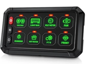 Bumbee Green 8 Gang Switch Panel - Picture 1 of 4