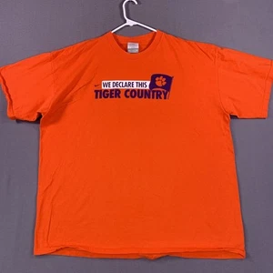 Clemson Tigers Shirt Mens 2XL Orange NCAA Football Tiger Country Nike Tee RV - Picture 1 of 10