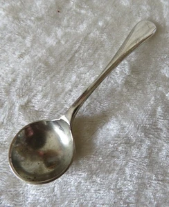 925 Sterling Silver Antique Art Deco Rat Tail Individual Salt & Spices Spoon - Picture 1 of 3
