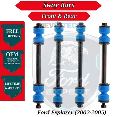 NEW OE Front & Rear Sway Bars For 2002-2005 Ford Explorer Lifetime Warranty - Image 1 of 4